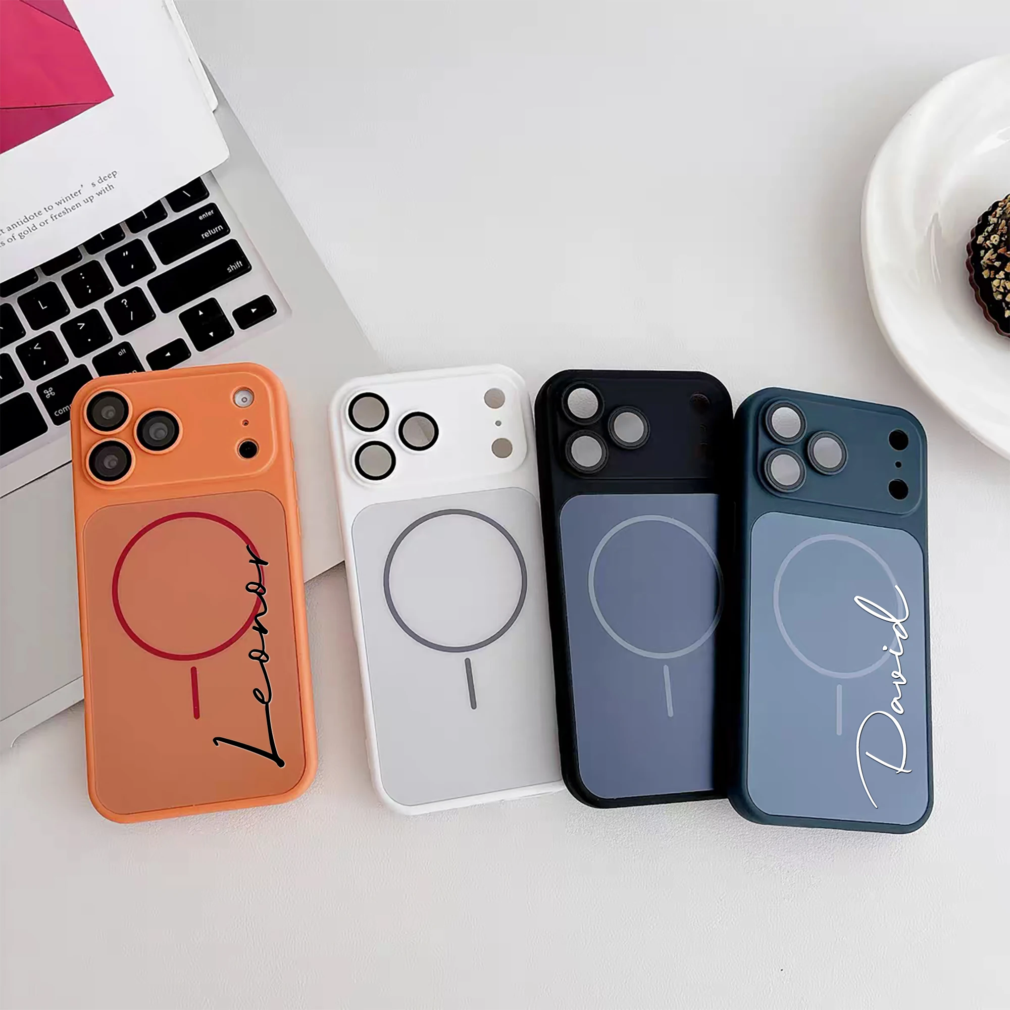 Custom Name Personalized Signature Short Sentences Magnetic TPU Phone Case thumbnail 6