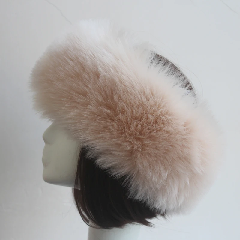 Winter Warm Thicken Furry Hairband Faux Fur Women Girl Fur Headband Hat Outdoor Earwarmer Ski Hats winter hat faux fur hat