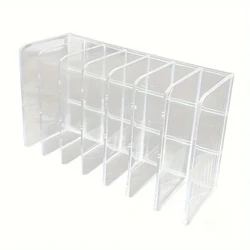 Clear 7 - Compartment Makeup Organizer Box - Space - Saving, Durable Multi - Cell Display (Transparent color)