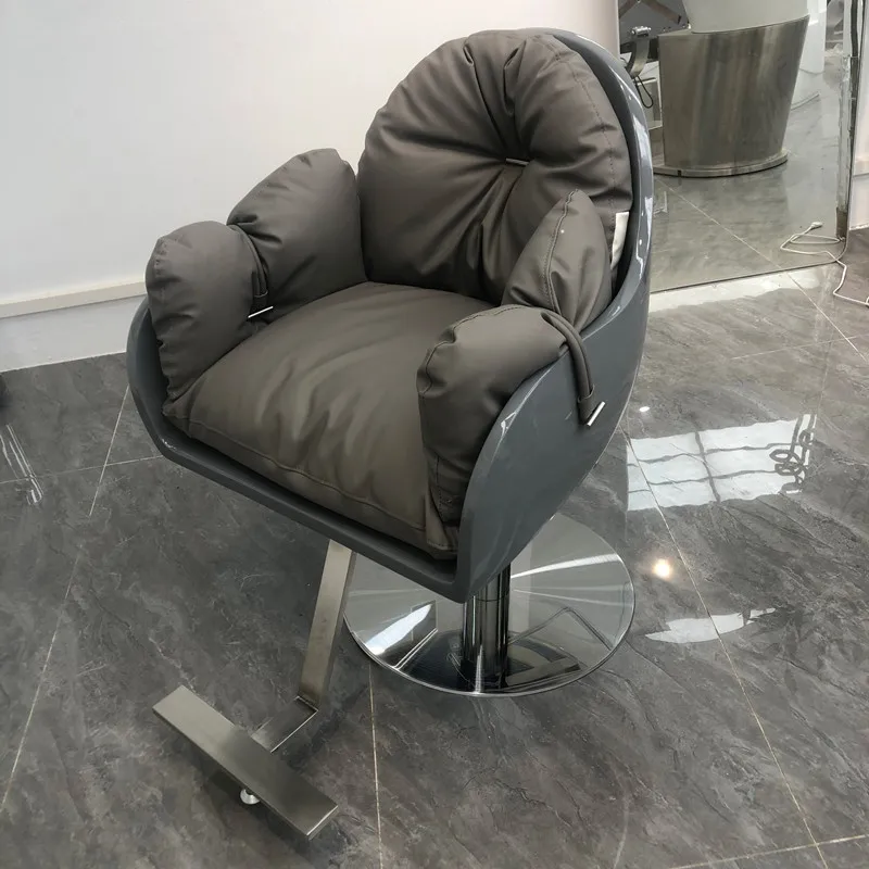 hydraulic recliner barber chair swivel stool styling rotating facial metal barber chair luxury cadeira de barbeiro furniture hdh Hairdressing Beauty Barber Chair Swivel Nail Professional Facial Styling Barber Chair Rotating Silla De Barbero Furniture HDH