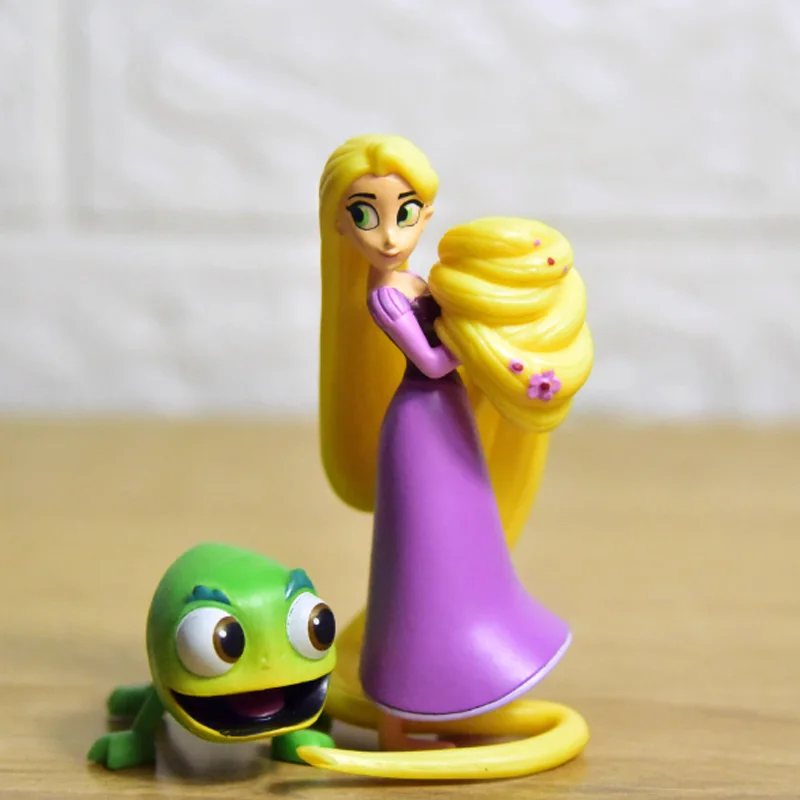 Kawaii Disney Rapunzel Princess Chameleon Pascal Action Figures Toys Anime Chameleon Dolls Regalo Di Compleanno Di Natale Per Bambini