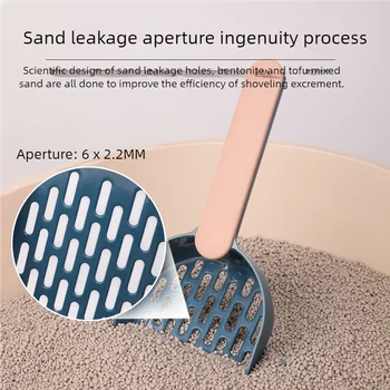 Upgraded Thickened Cat Litter Scoop Efficient Sifting Shovel for Kitty Waste Heavy Duty Litter Box Scooper New Pet Cleaning