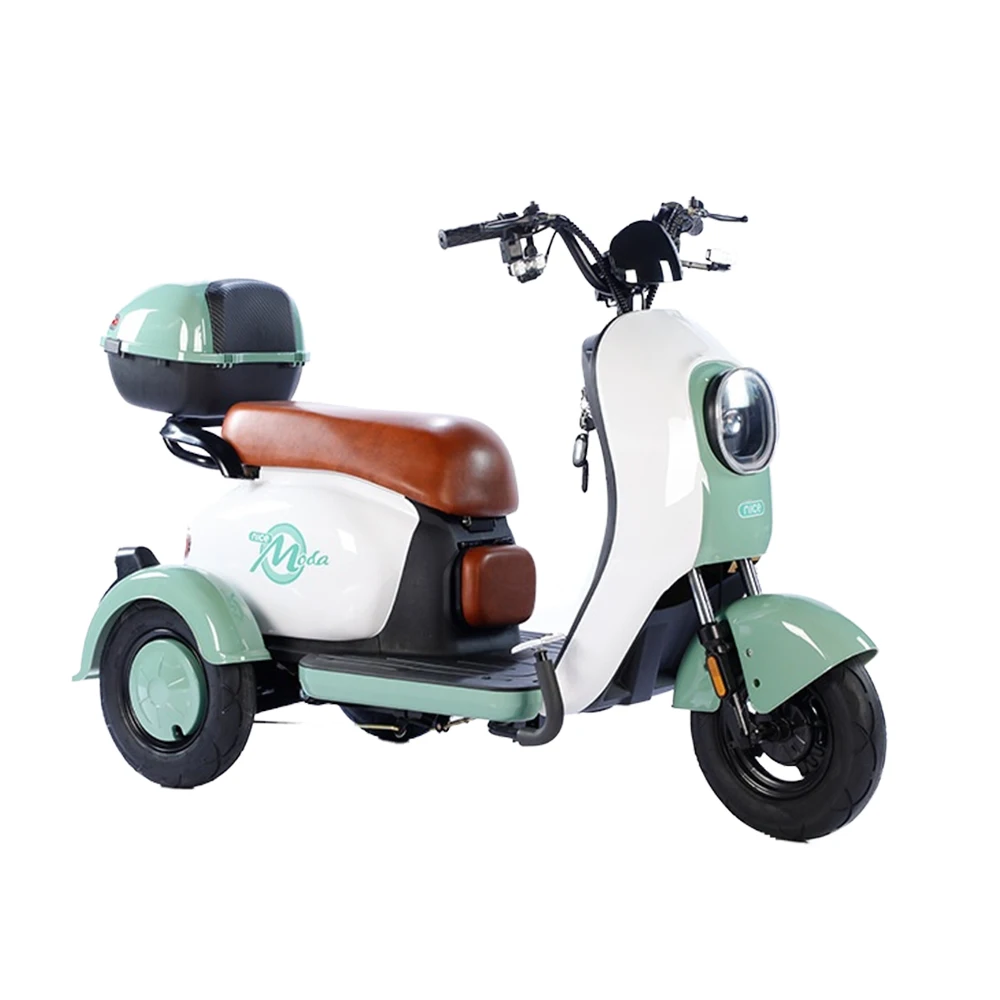 

48V Electric Tricycle 600 800W Mobility Scooter Aluminium Alloy Small Scale Adult Storage Box The Old Commuting