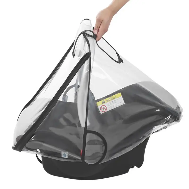

Infant Car Seat Cover Universal Weather Shield Car Seat Cover Rain Cover For Car Seat With 2 Side Ventilation For Stroller Car