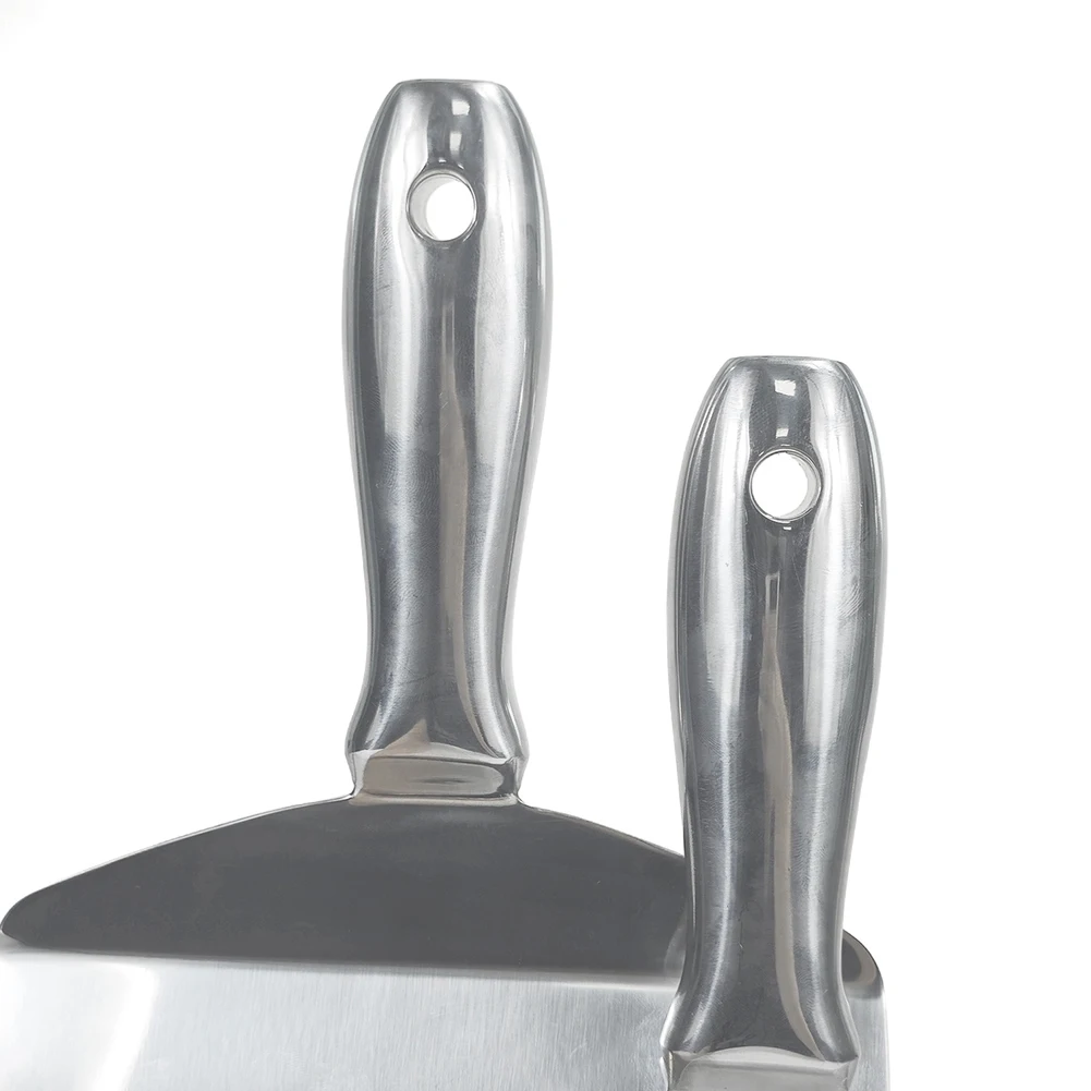 Stainless Steel Bucket Scoop Putty Knife Scraper Bucket Scoop Drywall and Plaster Tool Hand Tool Drywall Finishing