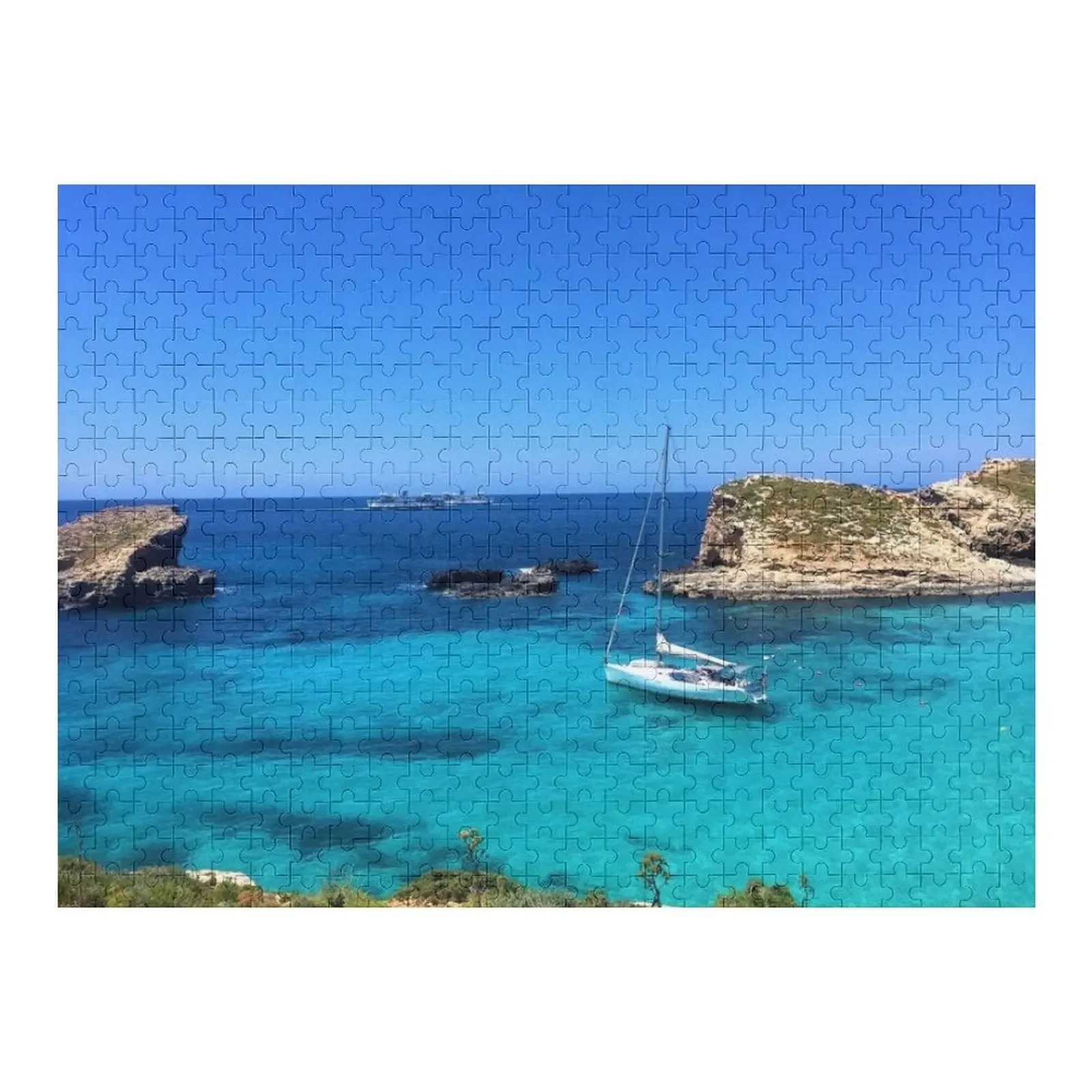 

Malta-Comino-Blue Lagoon Jigsaw Puzzle Wooden Name Personalized Name Iq Custom Name Wood Puzzle