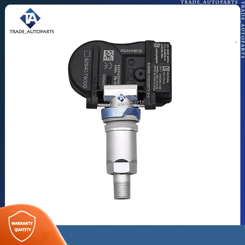 Enhanced Tire Pressure Monitoring System Sensor - Pack of 4 (433MHz)