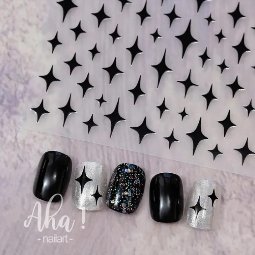 Nail Art Stickers Decals DIY Manicure Decoration 3D Small Bow Self-Adhesive