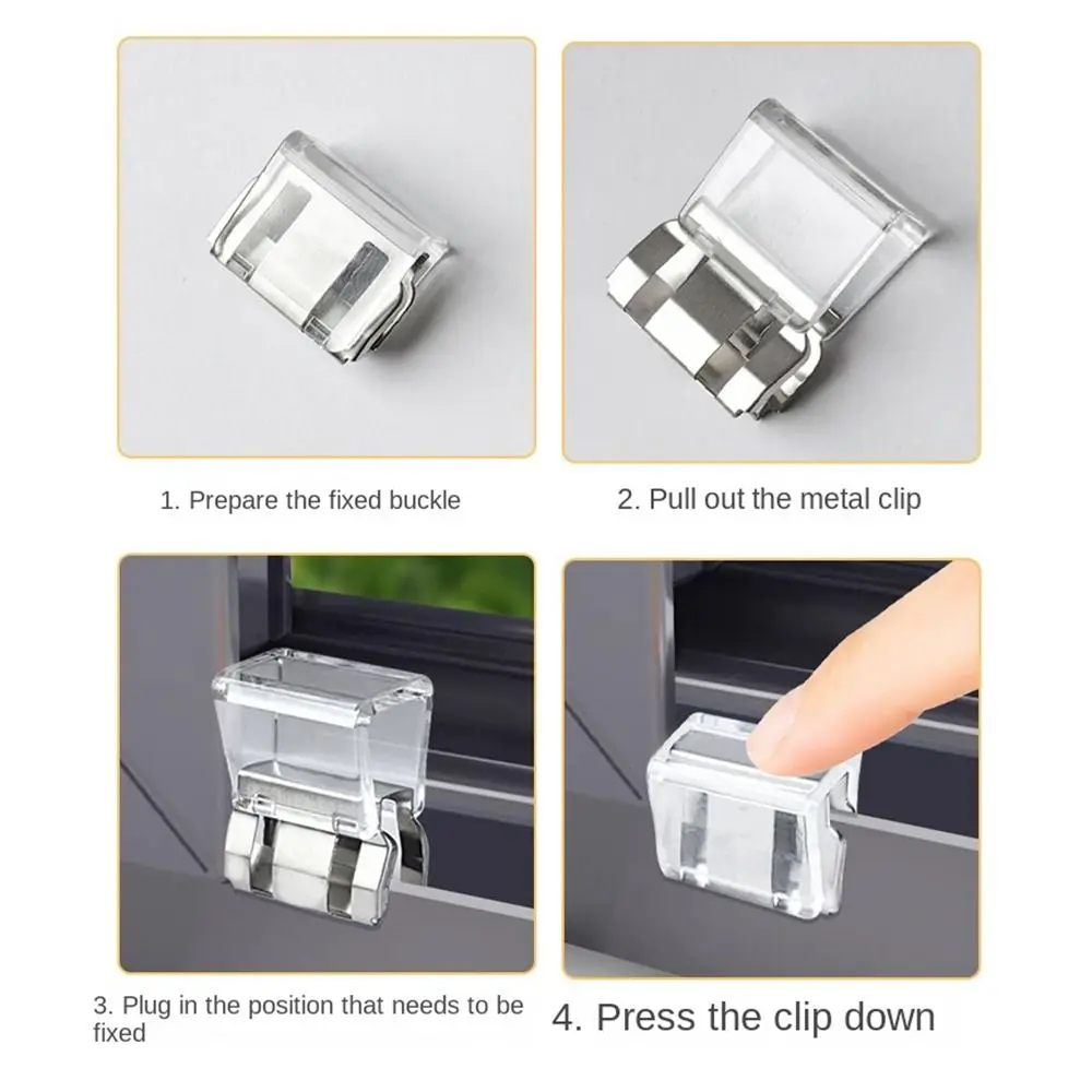 Aluminum Alloy Window Lock Buckle New Plastic Fixed Limiter Lock Buckle Child Safety Window Fixed Limiter Hardware window lock