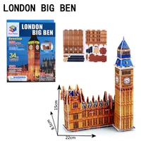 3D Jigsaw Puzzle Collection Decoration Big Ben DIY Assemble Puzzle 34 Pieces Architecture Craft Brain Teaser for Adults Children 1