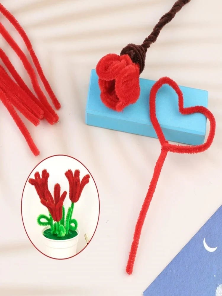 400pcs Chenille Stems Pipe Cleaners Kindergarden DIY Art Craft Materials for Creative Handicraft DIY Felting Animal Skeleton
