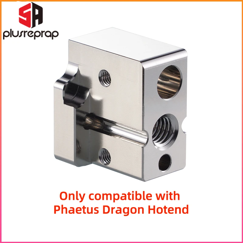 T-vulcão Banhado a Cobre Aquecedor Bloco Acessórios para Impressora 3d Compatível com Drag-on v6 Hotend Alta Qualidade - Imagem 3