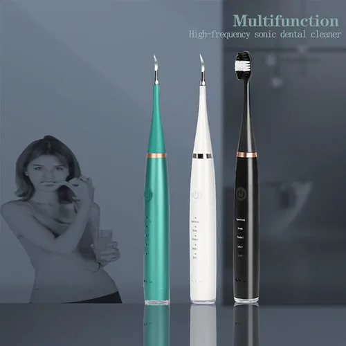 가정용 다기능 소닉 전동 칫솔 치아 클리너, 구강 관리, 치석 제거, 세척 가능한 USB 충전 합금 6