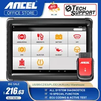 Ancel X6 OBD2 Automotive Scanner Professional ABS SRS Oil EPB BMS Reset All System Bluetooth ODB OBD 2 Car Diagnostic Scan Tools 1