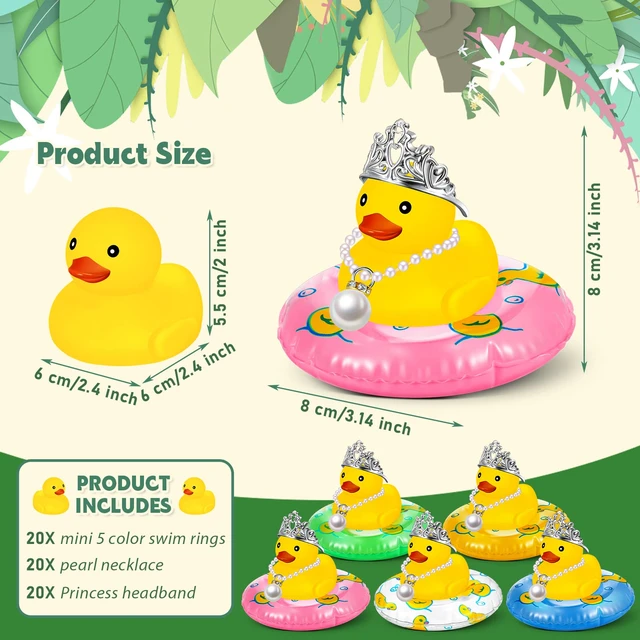 Rubber Duckies 18mm Tiny Adorable Miniature Rubber Ducky Little