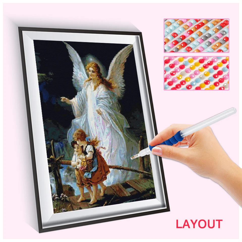 Evershine Diamond Painting 5D Portrait Needlework Diamond Embroidery Angel DIY Beaded Rhinestones Art New Arrival Decor For Home