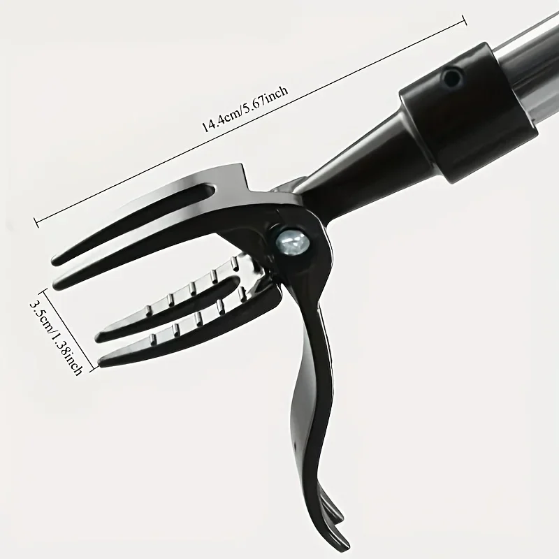 Heavy-Duty Stand Up Weed Puller Tool,4-Claw Upright Weeder with Adjustable Height, Portable Tool for Lawn,Durable,Lightweight