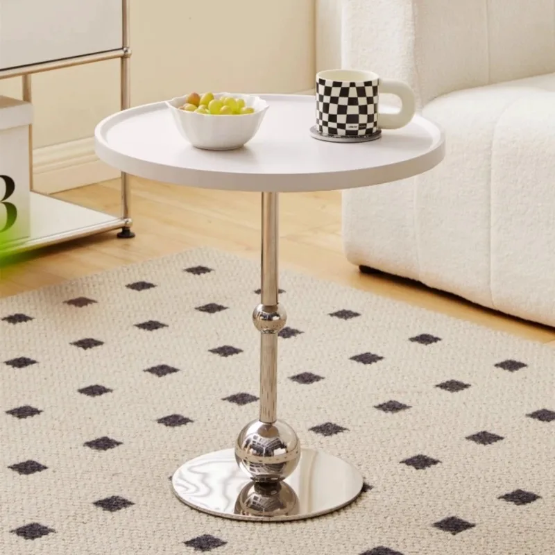 

Glass Side Table Coffee Living Furniture Corner Table Luxury Room Decorating Items Multifunction Nordic Style Small Round Table