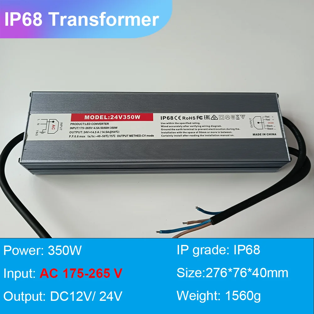 thumbnail image 1 of Fuente de alimentación impermeable de 12 V Trafo 230v 12v 220v a 24V transformador de CA 24W 36W 45W 60W 80W 100W 150W 200W 250W 300W 350W 400W, 1 of 5