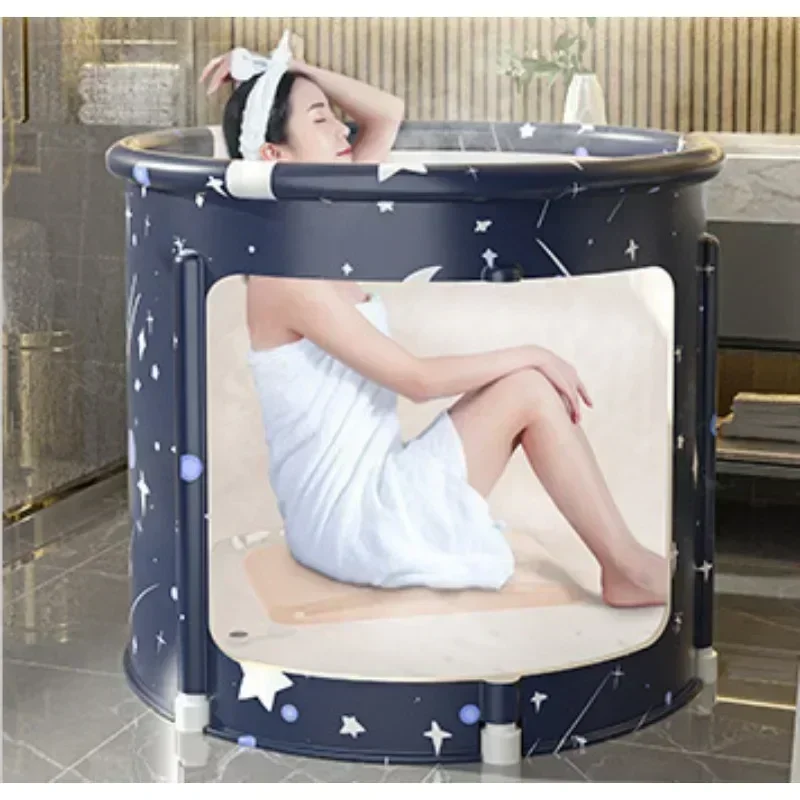 Portable Ice Bath Tub Inflatable Folding Large PVC Portable Bathtub for Adults and Children Bathroom Thickening SPA
