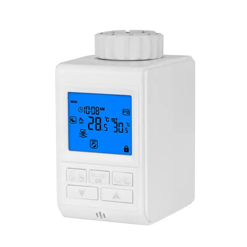 

Trv Thermostat Radiator Ntc Prevent Tampering 3.0 Lcd Digital Work With Alexa Smart Life Valve Controller 90ma Heater