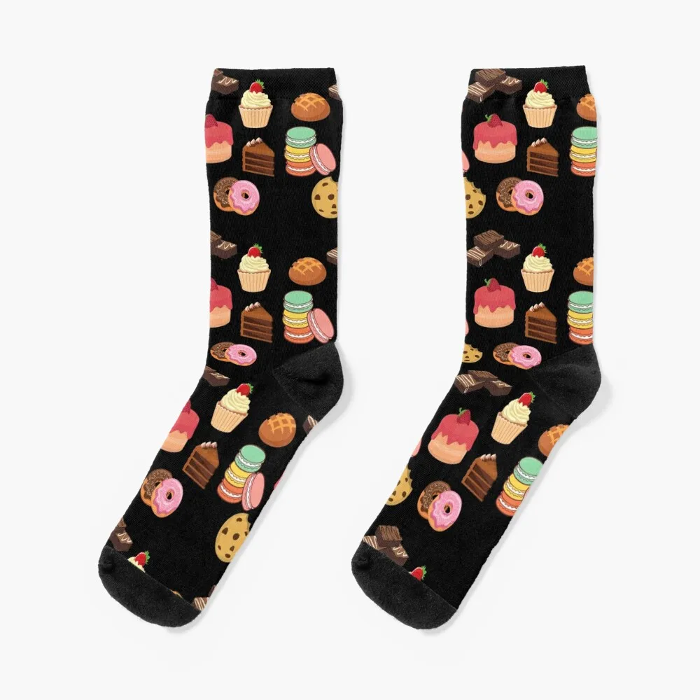 

Baked dessert goods Socks retro moving stockings hockey Socks Female Men's