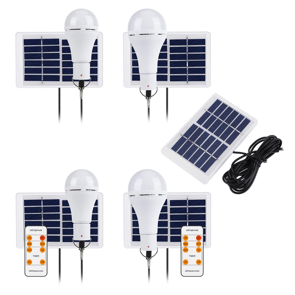 

5 Mode 20 COB LED Solar Light Energy Bulb Portable Hanging Lamp USB Rechargeable Tent Lamp Outdoor Camping Solar Lighting