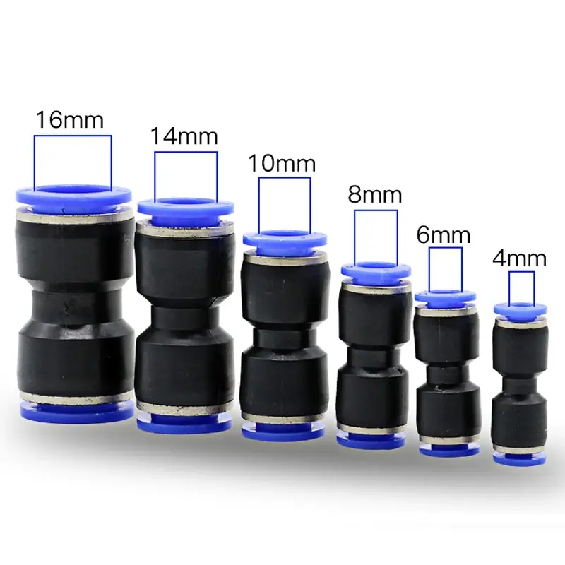 Pneumatic Fittings Quick Connector Air Hose Tube Connectors Plastic PU PY 4mm 6mm 8mm 10mm 12mm Push Into Pluglug - Image 4