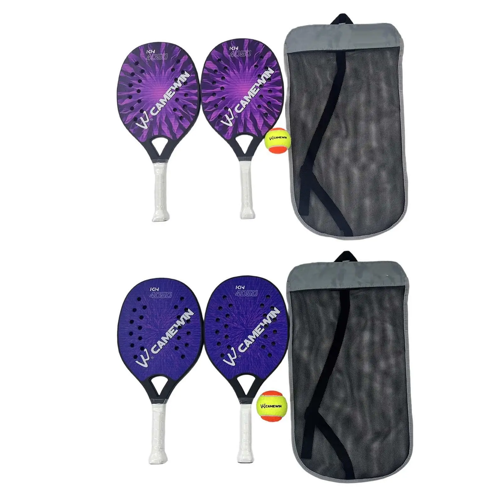 2Pcs Beach Tennis Rackets for Kids Carbon Fiber Frame Nonslip Grip Beach Tennis Racquet for Park Playground Backyard Outdoor 2Pcs Beach Tennis Rackets for Kids Carbon Fiber Frame Nonslip Grip Beach Tennis Racquet for Park Playground Backyard Outdoor