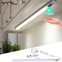 LED ภายใต้ตู้ครัวไฟในร่มตู้เสื้อผ้าห้องนอนตู้เสื้อผ้า Night Light Motion Sensor สมาร์ทโคมไฟ DC 12V 30 /40/50 ซม.โคมไฟ 1