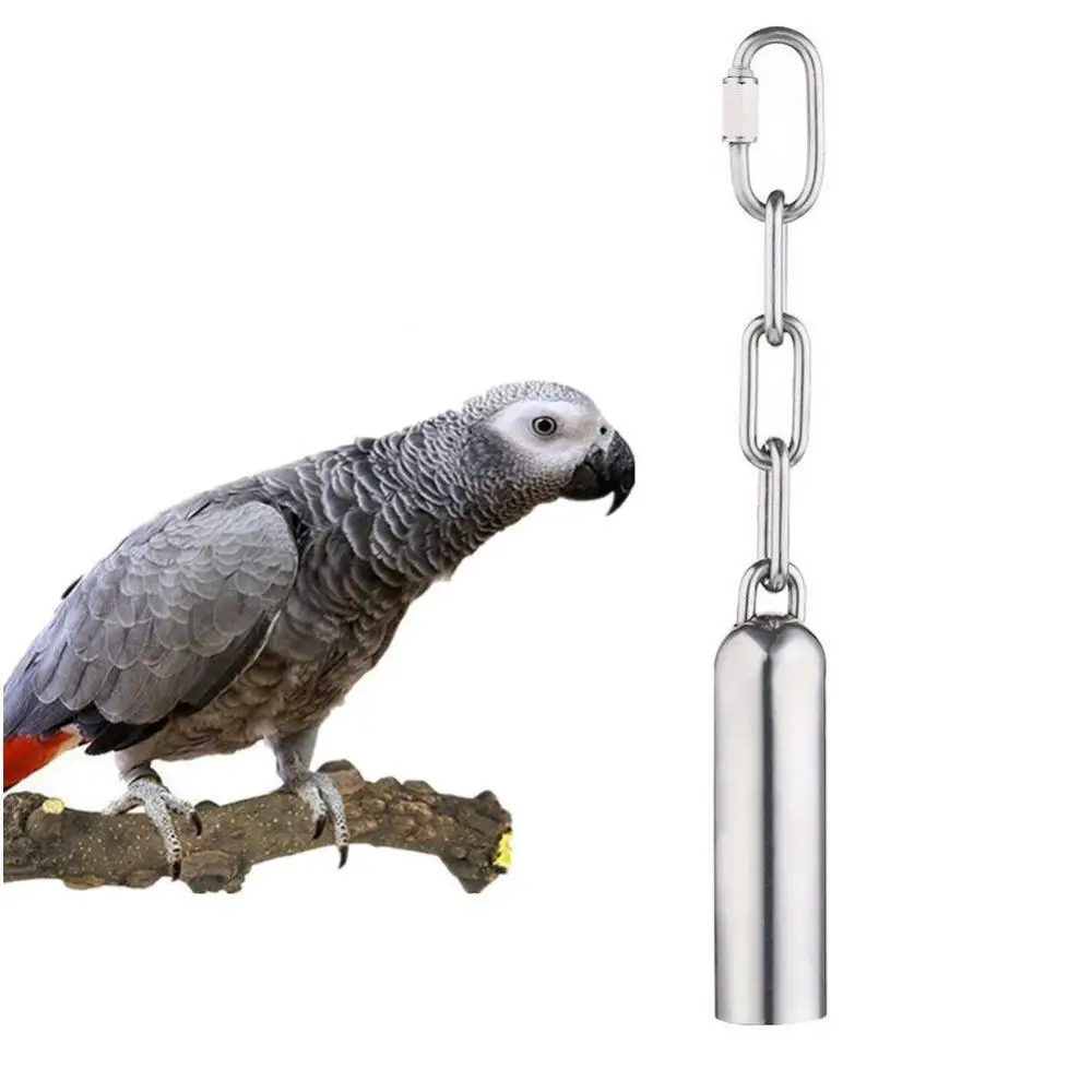 Parrot Bird Chewing Bell Toy Standing Rest Rack Stainless Steel parrot toy,bird toy