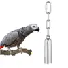 Toy Standing Rest Rack Stainless Steel Parrot Bird Chewing Bell Pet Supplies 1