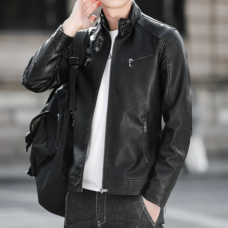 

Mens Leather Jackets Men Jacket High Quality Classic Motorcycle Bike Cowboy Jackets Male Plus Thick Coats M-4XL