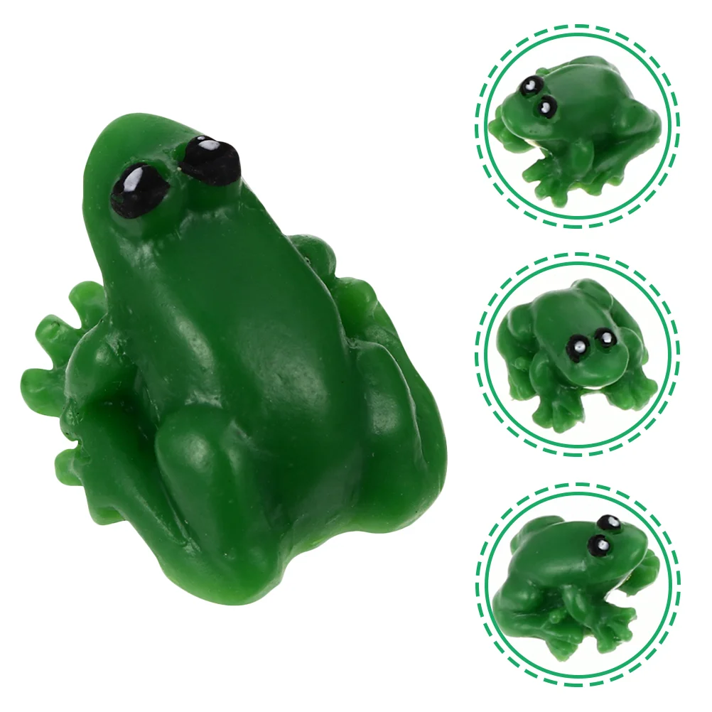 

24cs Miniature Frogs Tiny House Mini Frogs Toys Miniature Bonsai Landscape Decorations