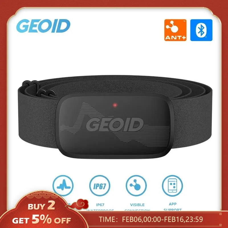 9.25€ 72% OFF|Geoid hs500 Herzfrequenz messer Fitness geräte Ameise Bluetooth Herzfrequenz sensor mit Brustgurt Tracking LED Licht| | - AliExpress