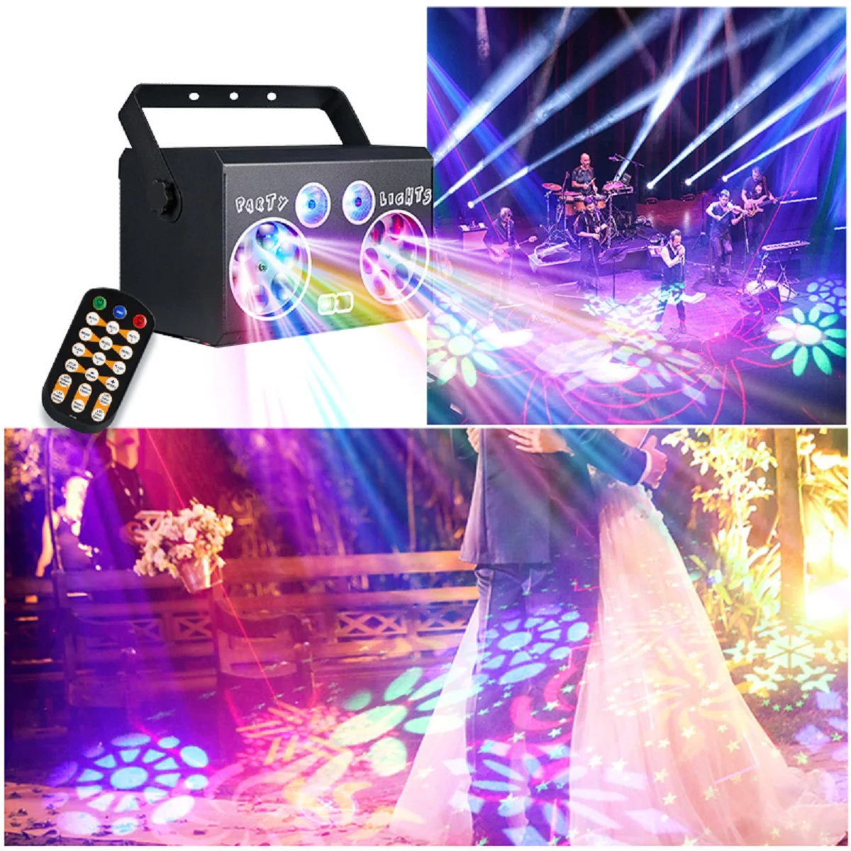 15W DMX RGB stage laser lights Remote DJ Disco KTV Projector lazer light beam party lighting for Nightclub Bar Xmas