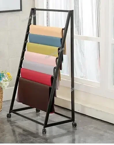 Brand new ribbon storage rack flower wrapping paper  florist material  fabric display 4