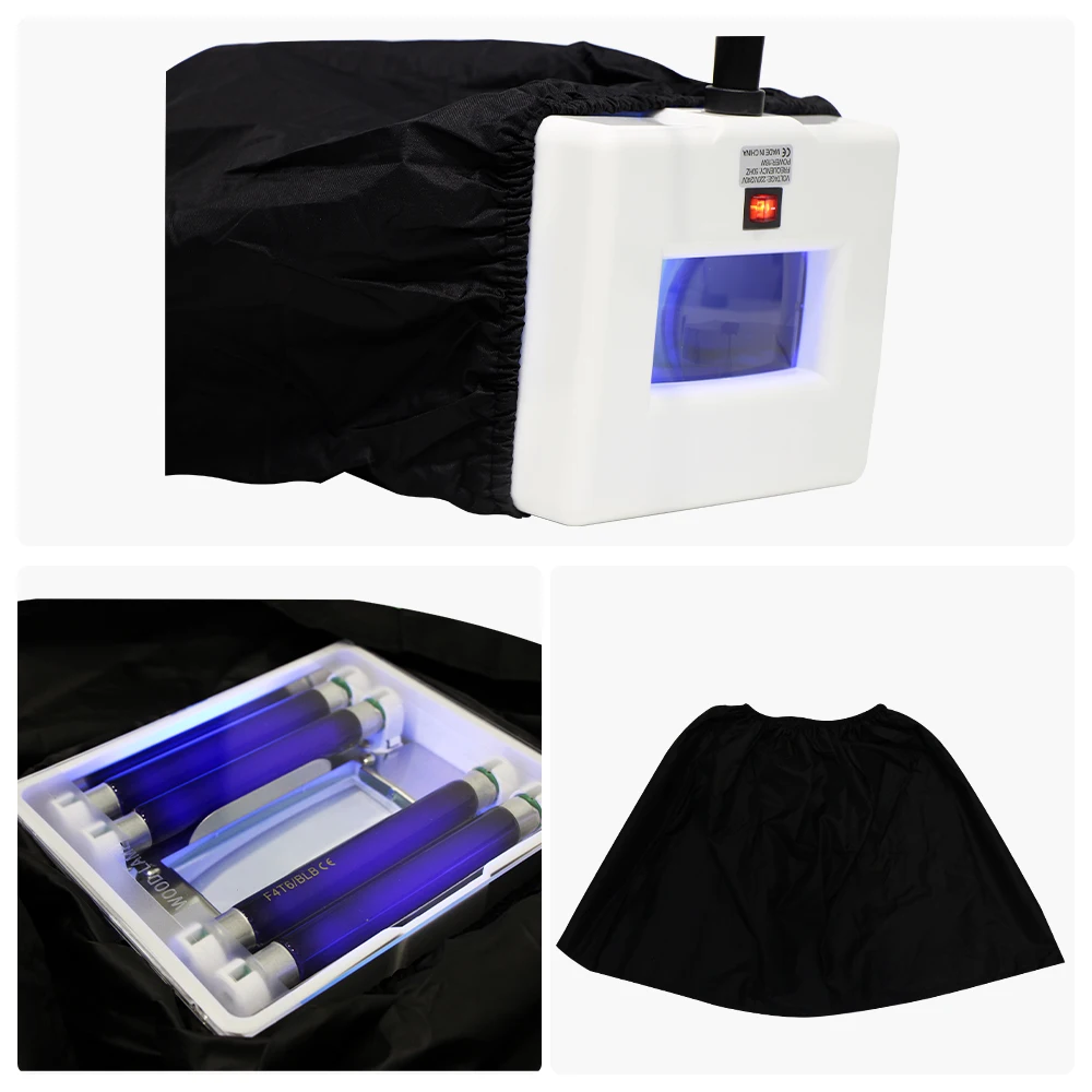 AOKO Wood UV Lamp Skin Appraisal Analyzer Facial Skin Vitiligo Testing Examination Magnifying Machine Greyness Tinea