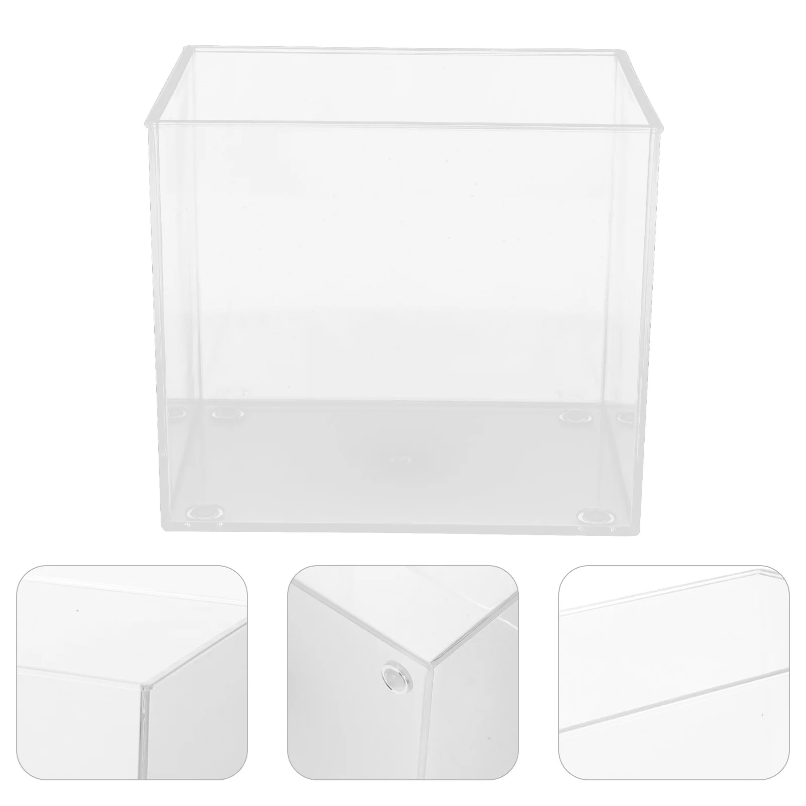 M Rimless Mini Aquarium Fish Tank Square Plant Tank Turtle Small Fish Bowls Betta Tanks Bowl Pet Products Aquatic