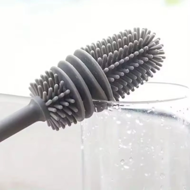 28cm Long Handle Glass & Bottle Cleaning Brush - Kitchen Cleaning Tool