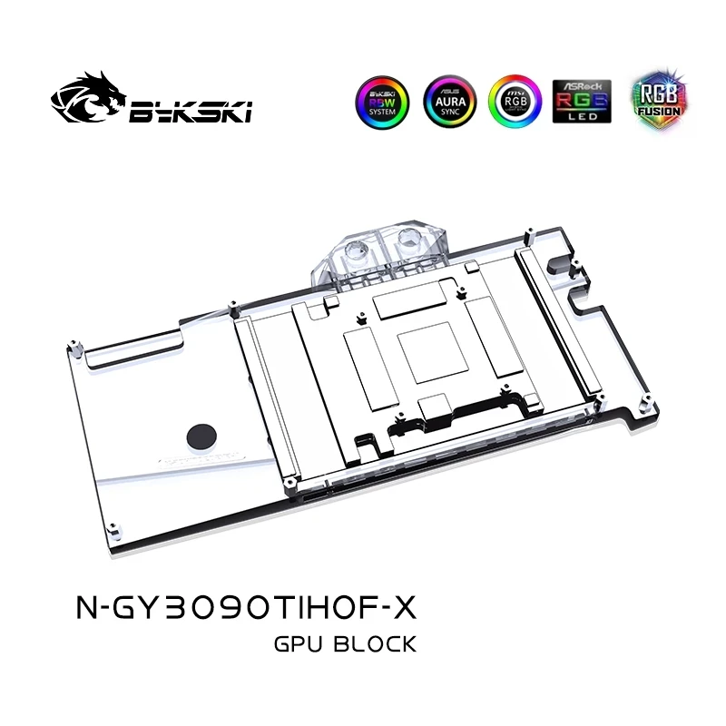 Bykski Water Block Uso Per Gigabyte Radeon Rx 6900 6950 Xt Gaming Oc Gpu/Scheda Video/Radiatore In Rame A Copertura Totale/Luce Rgb
