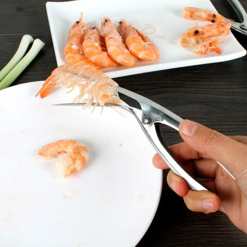 304 Stainless Steel Peel Shrimp Kitchen Tools Crayfish Shell Take Meat Shrimp Separation Device Seafood Gargets Kitchen Tools