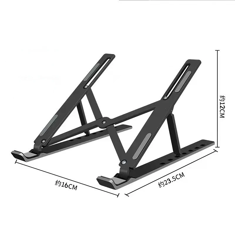 Suporte Dobrável do Suporte do Portátil Suporte Plástico da Tabuleta do Abs Cremalheira Portátil Apoio do Computador 1pc - Imagem 3