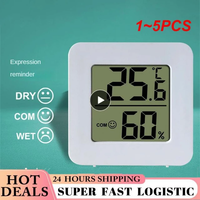 ThermoPro-estación meteorológica Digital TP49 para interiores, termómetro  de tamaño Mini, higrómetro con dos colores blanco y negro, 1 ~ 5 piezas -  AliExpress