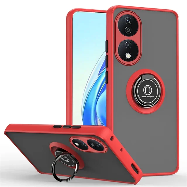 Magnet Holder Ring Shockproof Matte Armor Case - Durable Protection