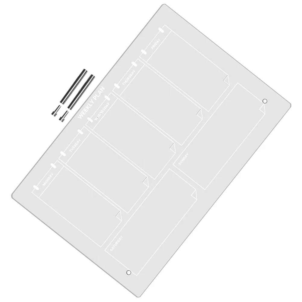 

Office Acrylic Writing Board Notice Transparent Magnetic Whiteboard Desk Multifunction