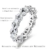 OEVAS Full Real Moissanite Sparking Anniversary Bridal Rings 100% 925 Sterling Silver Fine Jewelry Wedding Party Gift For Women 2