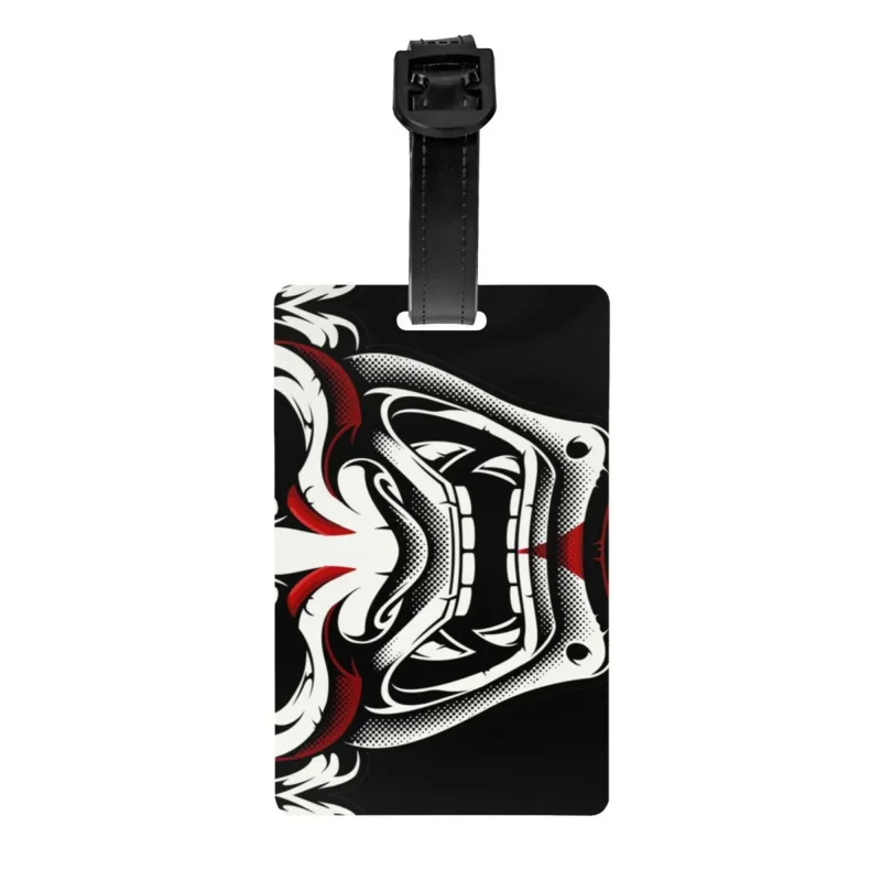 

Okami Kitsune Kabuki Japanese Oni Demon багажная бирка с именной карточкой самурайская Татуировка Личная Обложка идентификационная этикетка для дорожной сумки чемодан