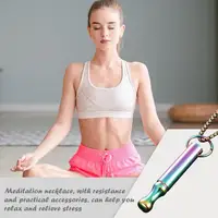 Breathlace Necklace Calm Harmony AntiSmoking Necklace Breathing Necklace For Anxiety Stainless Steel Mindful Breathing Necklace 2
