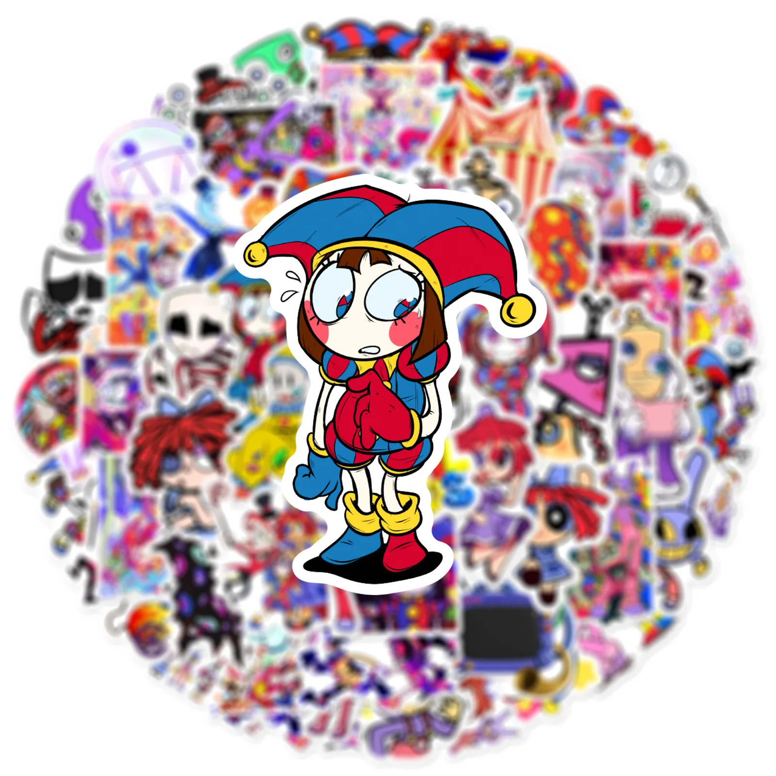 Digital circus sticker. Stickers for kids cartoon. Цирковой цирк наклейки. Digital circus sticker. Наклейки из цирка.